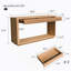 Table d'appoint cannelée 60 po à 2 tiroirs 60 po Modern-315682220