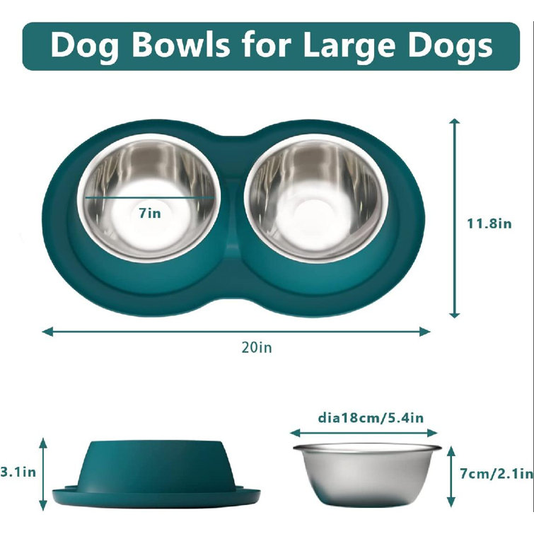 https://assets.wfcdn.com/im/20799692/resize-h755-w755%5Ecompr-r85/2158/215862328/Dog+Bowls+For+Large+Dogs++Dog+Water+Bowl+Cat+Feeding+%26+Watering+Supplies+2+Stainless+Steel+With+No+Spill+Non-Skid+Silicone+Rubber+Raised+Food+Catcher+Mat+For+Dog+Bowls+Medium+Sized+Dog.jpg