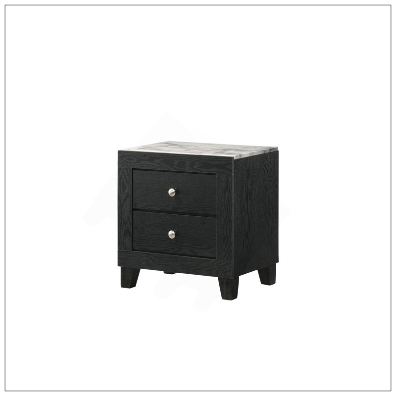 Table de chevet 2 tiroirs Contemporary