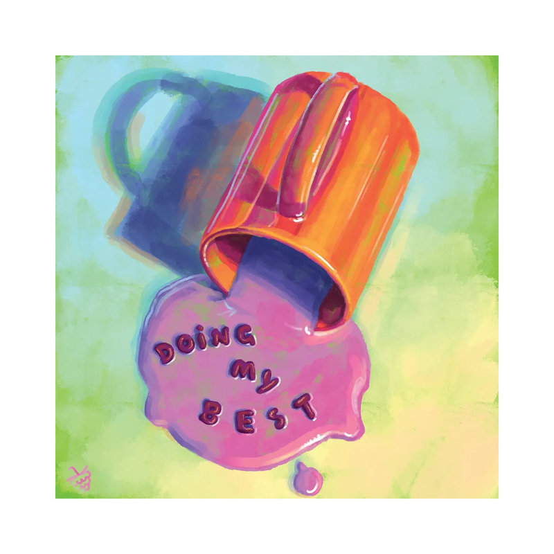 «Doing My Best», reproduction d'art sur toile tendue, Toile tendue, Ne s’applique pas, 12" H x 12" W