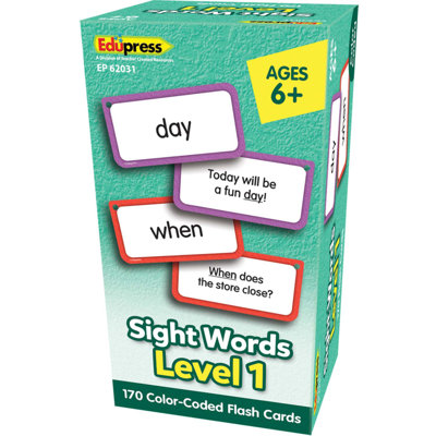 Edupress Sight Words, cartes éclair