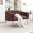 Upholstered Faux Fur Loveseat-1108305442-1108305451