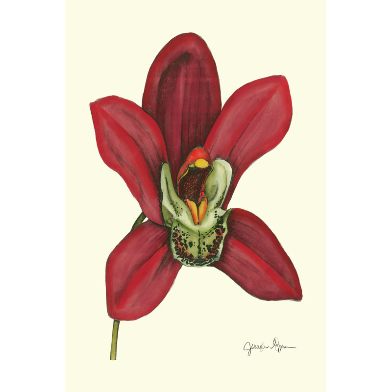Majestic Orchid III - Wrapped Canvas Painting, 46cm H x 30cm W