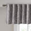 Faux Silk Embroidered Window Valance Grey 50x18"-118743556