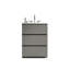 Meuble-lavabo pour salle de bain - Rangement, couloir silencieux, lavabo blanc, pré-assemblé, autoportant, drain de robinet sans robinet lisse, lavabo,-201238820-201238824