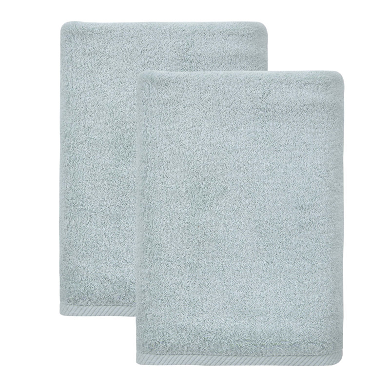 Dinis Luxury Turkish Cotton Bath Sheet Set, Aqua Blue, Bath Towel - 2 Pack