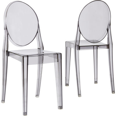 Ghost Stackable Patio Side Chair