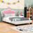 Upholstered Upholstered Princess Bed With Crown Headboard-350776979