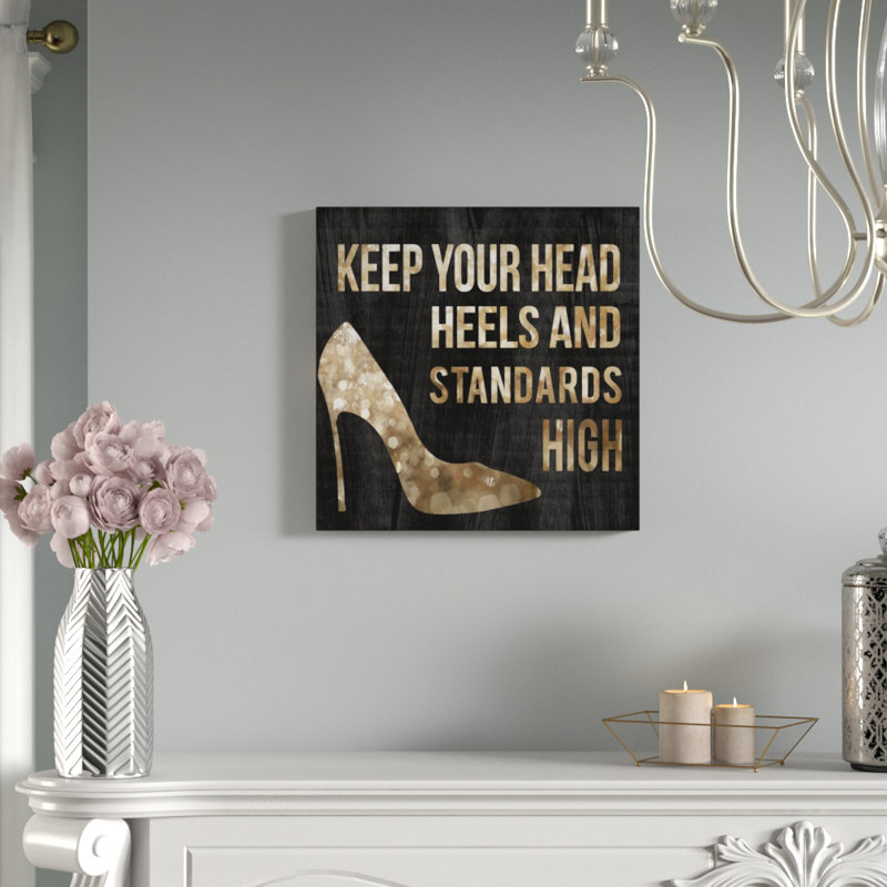 " Head And Heels ", 12" H x 12" W x 1.5" D