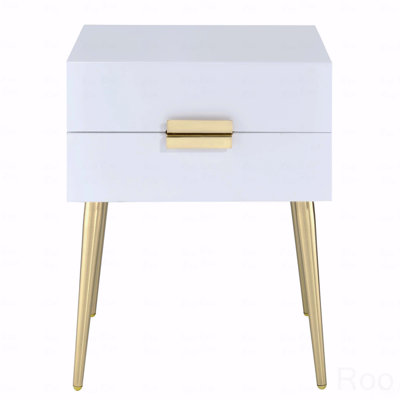 Table d'appoint avec 2 tiroirs