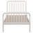 White Wood Twin Open Frame Bed