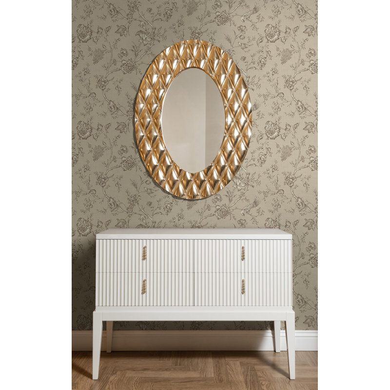 Papier peint Seabrook Designs Chantilly, Noisette
