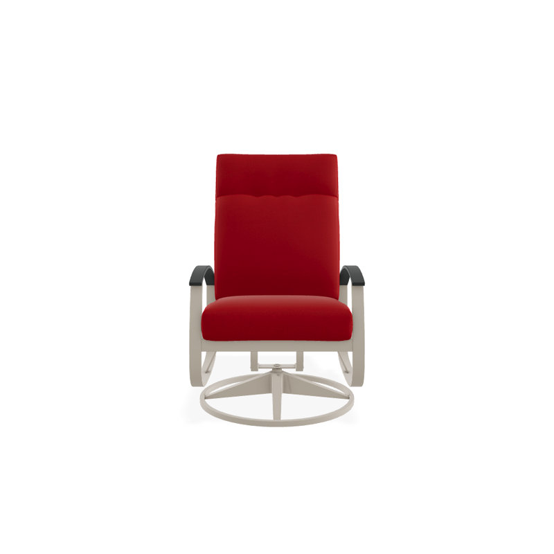 Belle Isle Outdoor Rocker Chair, Red 1A, Gloss White, Classic Graphite P30