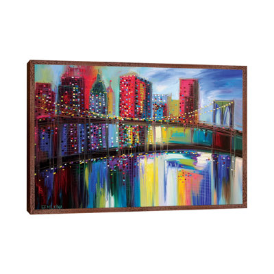 Brooklyn Bridge by Ekaterina Ermilkina - Print on Canvas