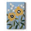 Woodblock Floral II -Custom Wrapped Gallery Cavas