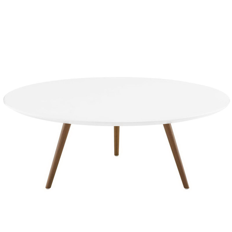 Table basse Lippa, Noyer, H 14 po x L 39,5 po x l 39,5 po