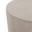Outdoor MGO Round With U-Shape Side Table, Light Grey