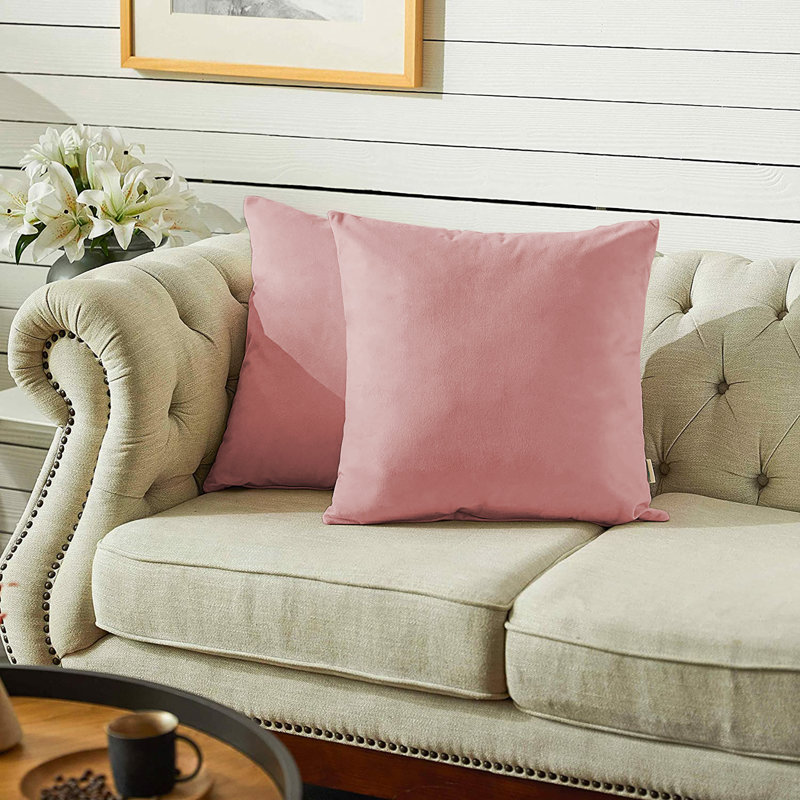 Square Pillow Cover, 16" x 16", Pink