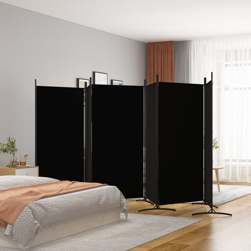 Cloison pliante Alaw H 70,9 po, Noir, 6