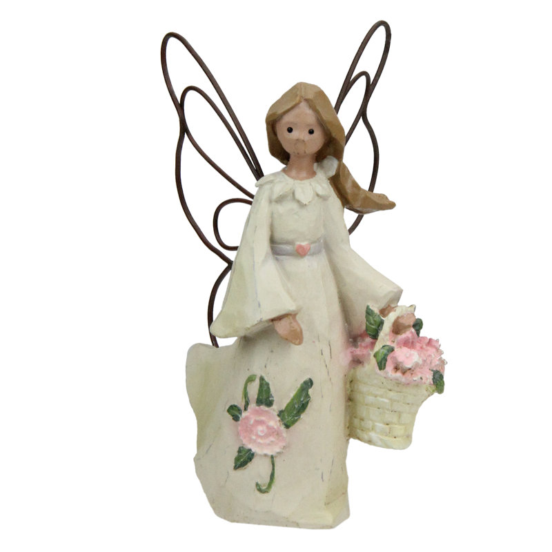 January Monthly Angel Carnation Figurines #49301