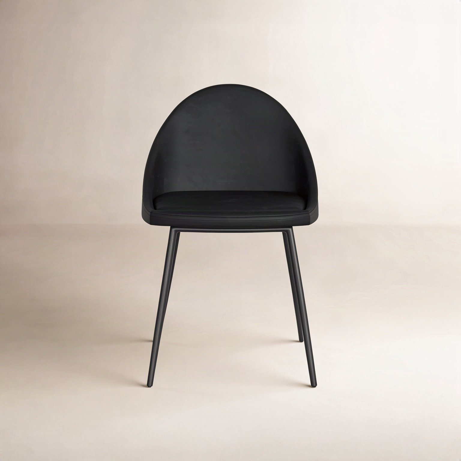 Holmes Dining Chair, Midnight Black Vegan Leather