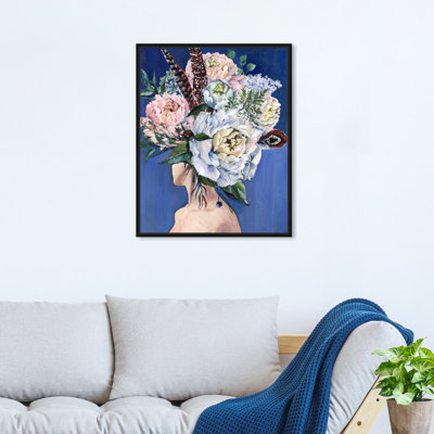 «Beautiful Floral Hair», impression sur toile