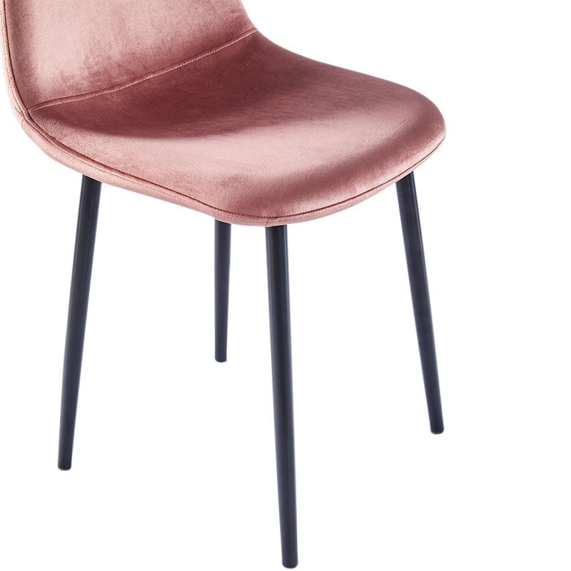 Upholstered Side Chair, Blush