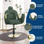 Fauteuil de barbier inclinable avec pompe hydraulique robuste, pivotant à 360°, hauteur réglable, support jusqu'à 150 kg, vert-134044621