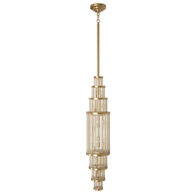 Waldorf Metal And Glass Rod Pendant