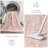 Distressed Abstract Non Slip Washable Area Rug(6'X9', Pink)-778316856