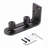 LAZ Black Steel Guide Sliding Barn Door Floor Guide Wall Guide With Bottom Adjustable Roller