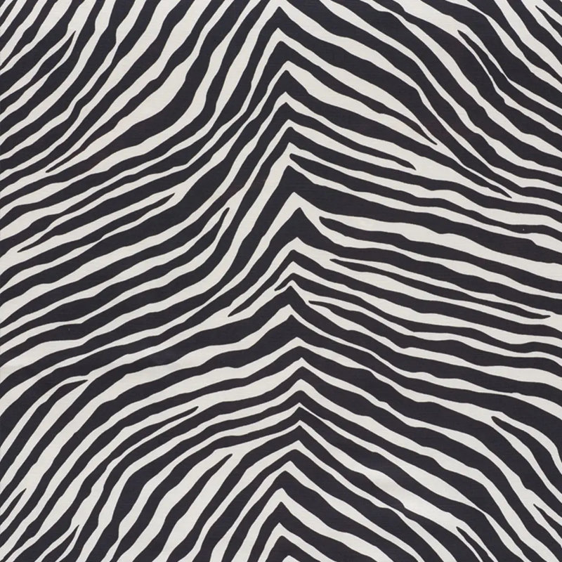 Tissu emblématique zébré, Noir
