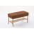 Upholstered Shoe Storage Bench With Cushioned Seat, End Of Bed Bench With Open Shelf And Metal Legs For Entryway-1590234156