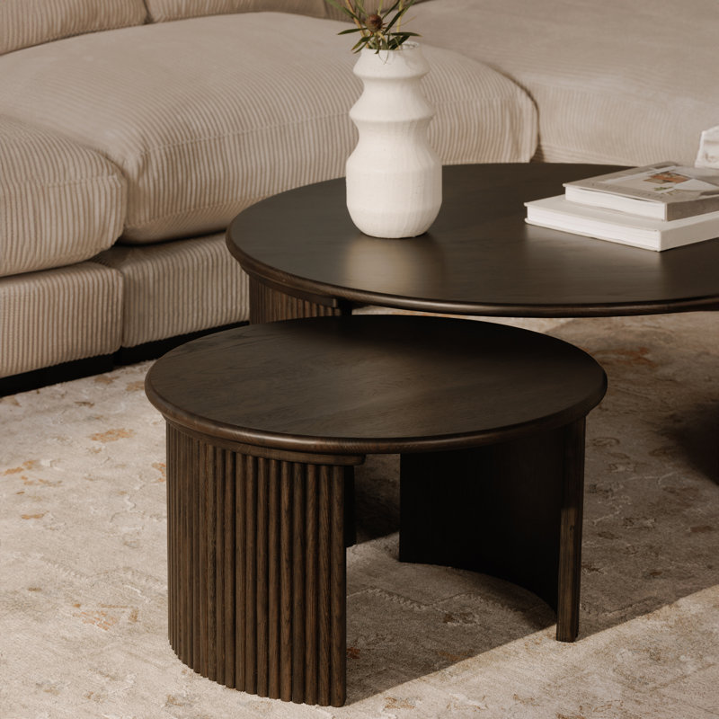 Penny Small Coffee Table Dark Brown, 15.75" H x 39" L x 39" W, Espresso