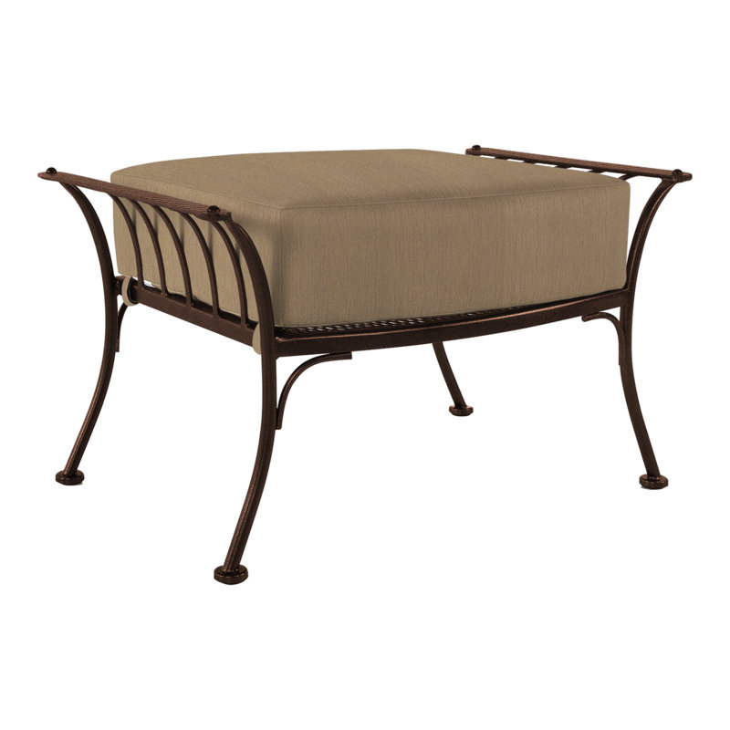 Monterra Rectangle Outdoor Ottoman Patio Ottoman, Sahara Cafe, Copper Creek
