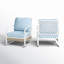Chaise longue berçante et coulissante en métal-512786281