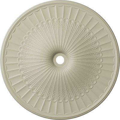 Endurathane Galveston Ceiling Medallion, 51"OD x 3 5/8"ID x 3 3/8"P (Fits Canopies up to 5 7/8"), Hand-Painted Clear Yellow Finish