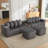 Oversize Movable Modular Sofa-1552701825