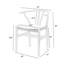 Ensemble de 2 chaises de salle à manger en bois massif tissé et tissé en rotin-698978198