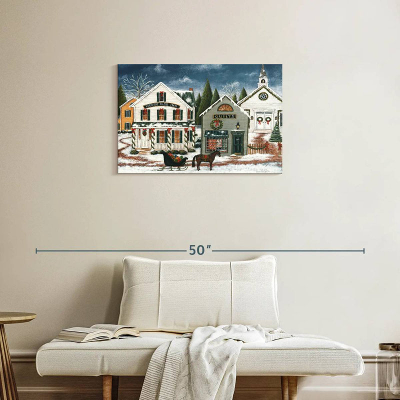 Lelend Christmas Village foncé, H 20 po x l 30 po