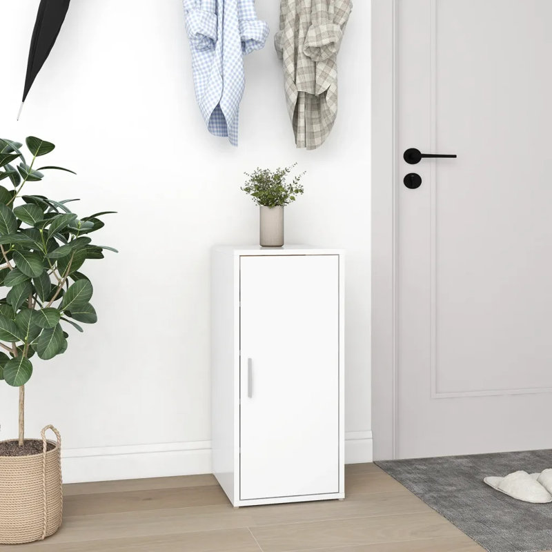 Shoe Cabinet 32x35x70 cm Engineered Wood, White