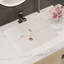 Meuble-lavabo flottant moderne 29,9 po avec plateau en pierre frittée et évier en céramique Kaelis-124006370-124006372