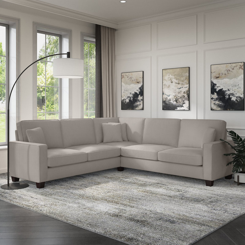 Canapé modulaire Alitza, H 35,74 po x l 99 po x P 99 po, Beige