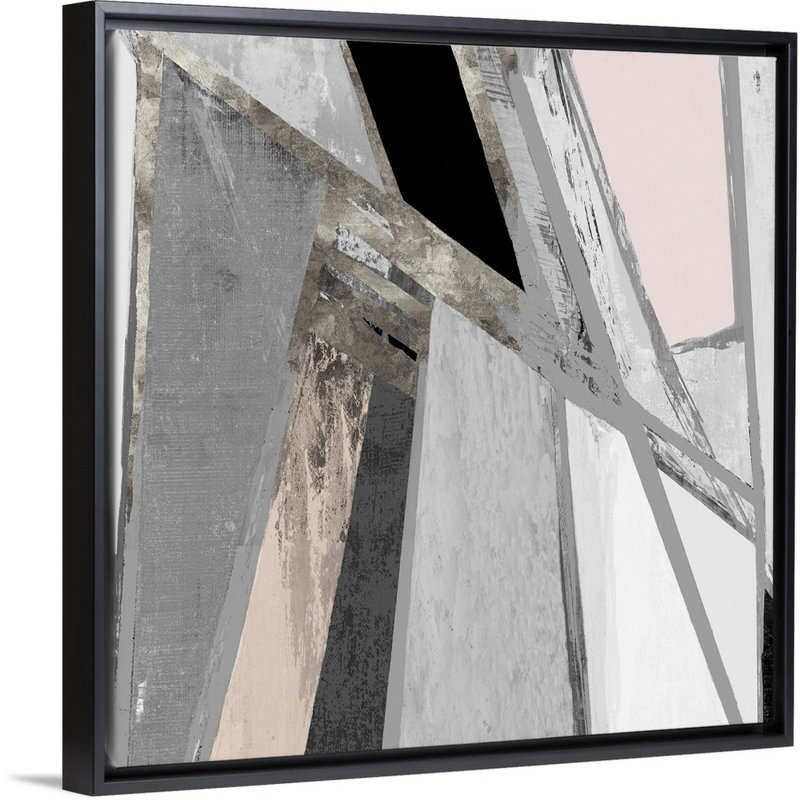 Paradoxe I, reproduction d’art sur toile, Cadre noir, H 38 po x l 38 po x P 1,75 po