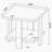 Square End Table With One Open Shelf
