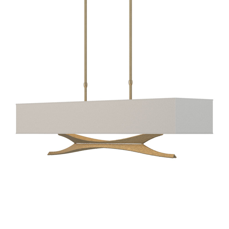 Moreau 4 - Light Kitchen Island Pendant, Flax, Oil Rubbed Bronze