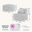 Corduroy Bean Bag Set-1901445552