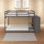 Gaston Grey Finish Twin/Twin Bunk Bed W/4 Drawers & 3 Compartments