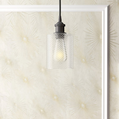 Luminaire suspendu cylindrique 1 lumière Leilani