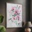 Reproduction encadrée Posy Blooms III - bois massif-340158942